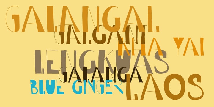 Galangal Font Poster 1