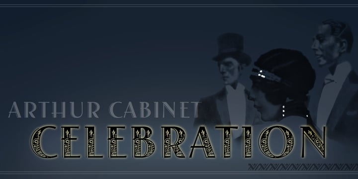 Arthur Cabinet Font Poster 8