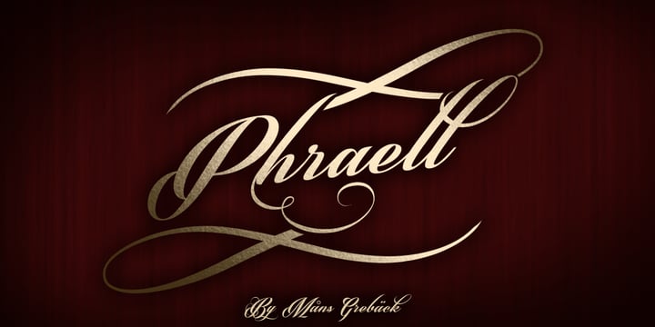 Phraell Font Poster 1
