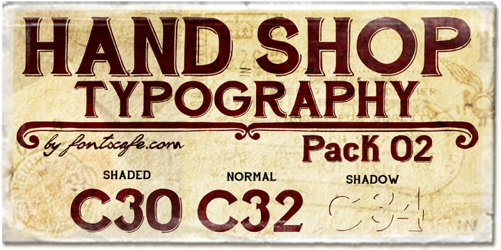 Hand Shop Pack Font Poster 6