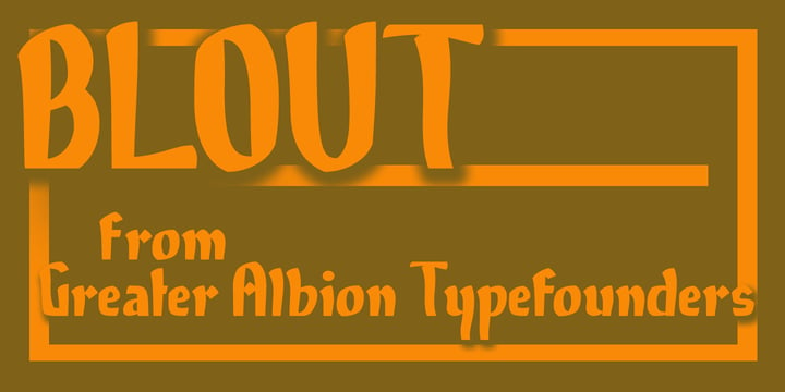 Blout Font Poster 1