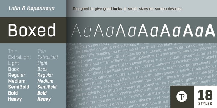 Boxed Font Poster 1