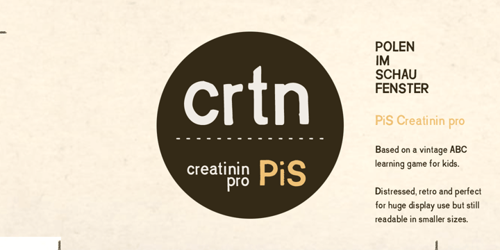 PiS Creatinin Pro Font Poster 4