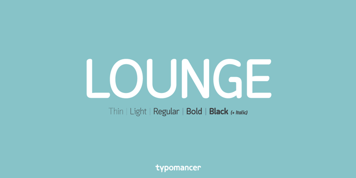 Lounge Font Poster 1