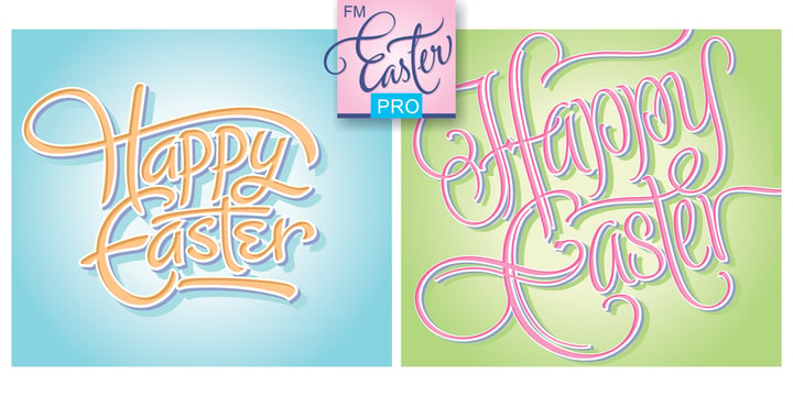 FM Easter Pro Font Poster 4