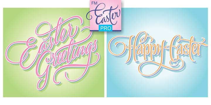 FM Easter Pro Font Poster 3