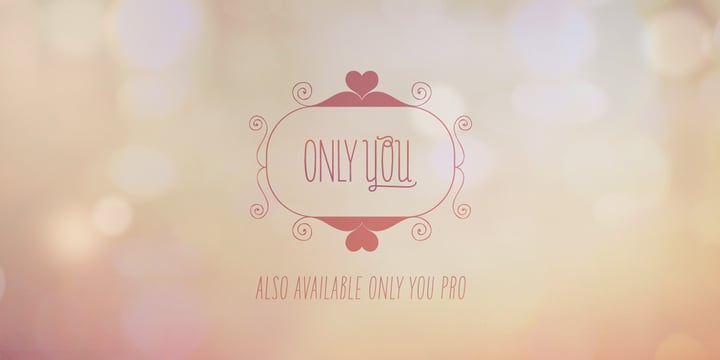 Only You Icons Font Poster 9