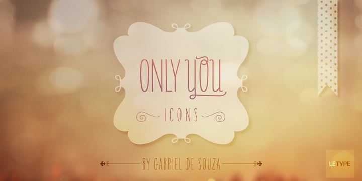 Only You Icons Font Poster 1