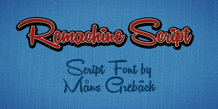Remachine Script Font Poster 1