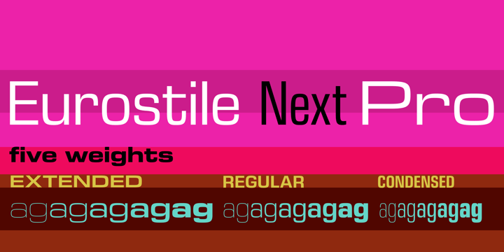 Eurostile Next Font Poster 3