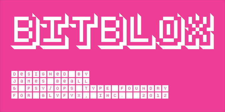 Bitblox Font Poster 12
