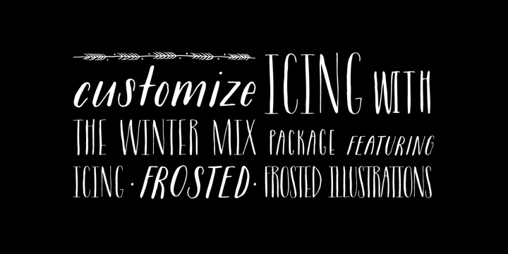 Icing Font Poster 3