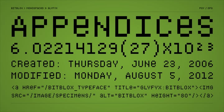 Bitblox Font Poster 8