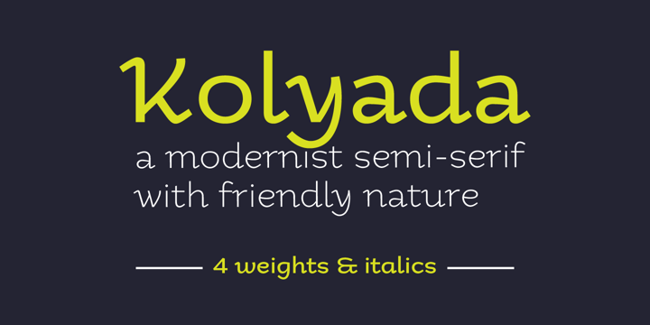 Kolyada Font Poster 1