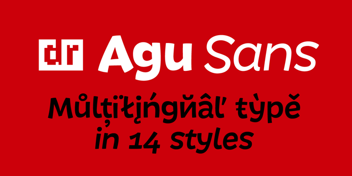 DR Agu Sans Font Poster 1