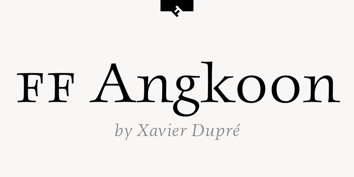 FF Angkoon Font Poster 1