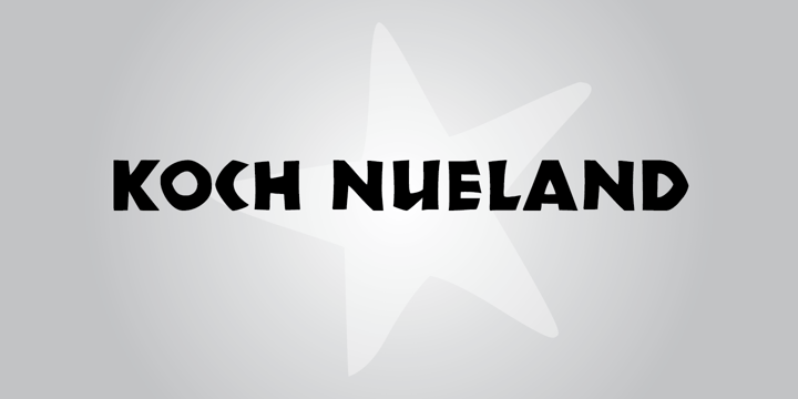 P22 Koch Nueland Font Poster 1