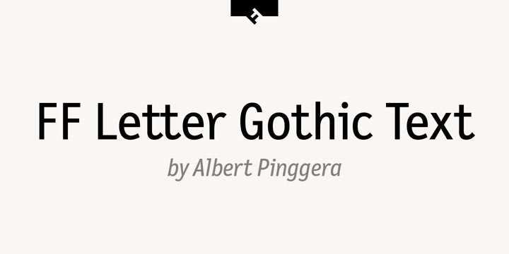 FF Letter Gothic Text Font Poster 1