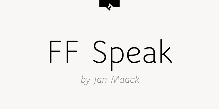 FF Speak Font Poster 1