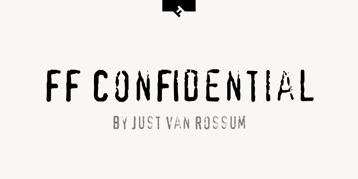 FF Confidential Font Poster 1