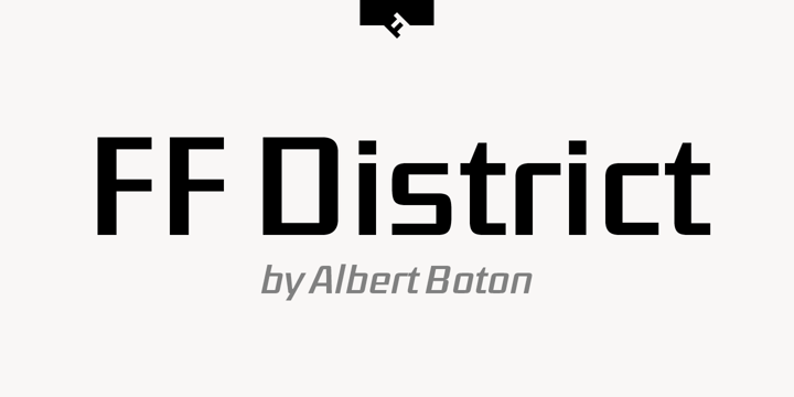 FF District Font Poster 1