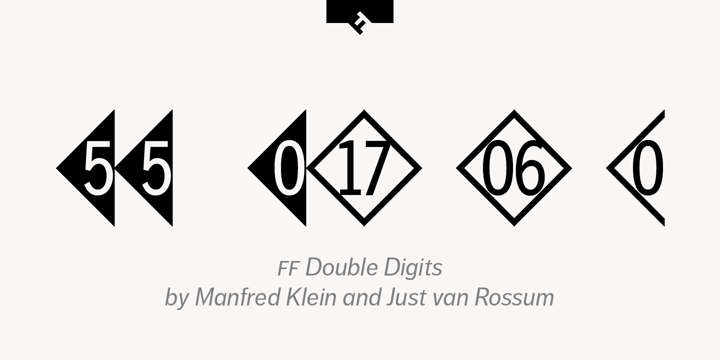 FF Double Digits Font Poster 1