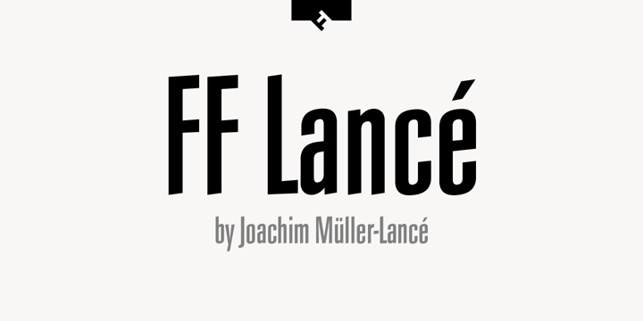 FF Lancé Font Poster 1
