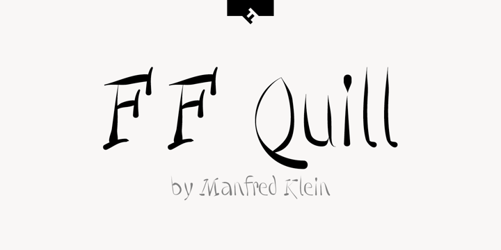 FF Quill Font Poster 1