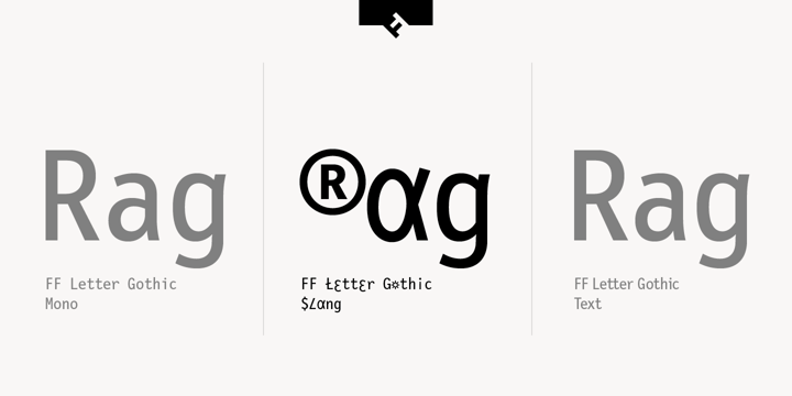 FF Letter Gothic Slang Font Poster 2