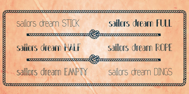 Sailors Dream Font Poster 2