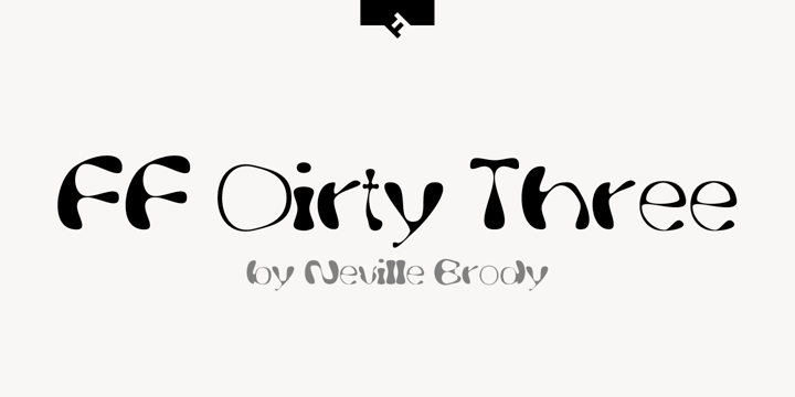 FF Dirty Three Font Poster 1