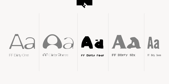 FF Dirty Four Font Poster 2