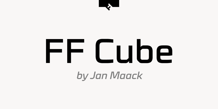 FF Cube Font Poster 1