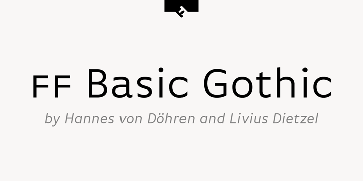 FF Basic Gothic Font Poster 1