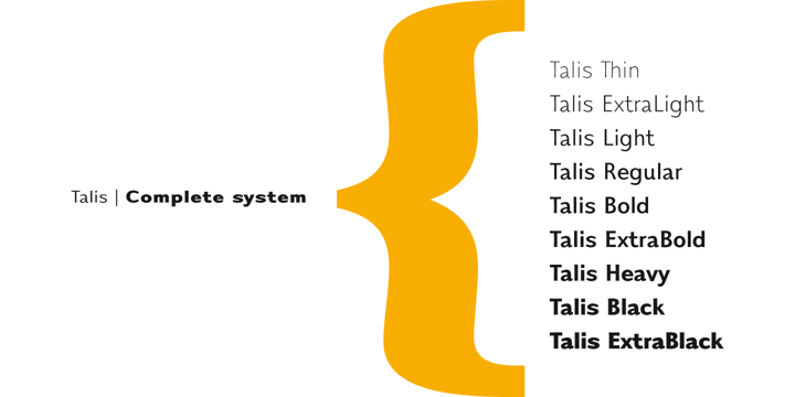 Talis Font Poster 1