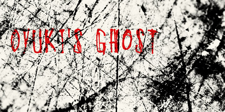 Oyukis Ghost Font Poster 1