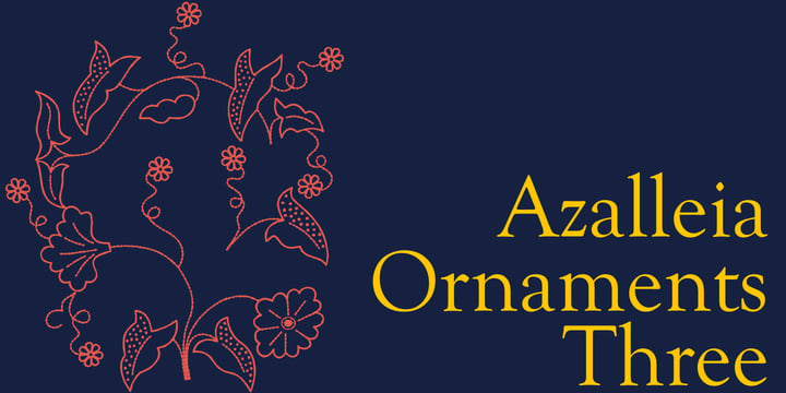 Azalleia Ornaments Font Poster 3