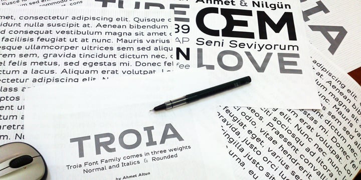 Troia Font Poster 5