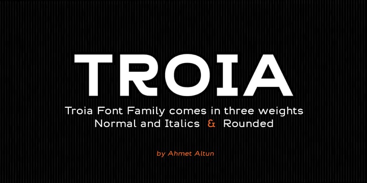 Troia Font Poster 1