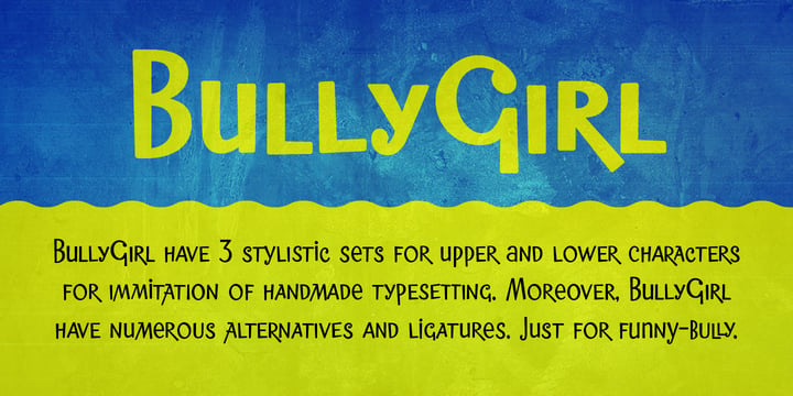 BullyGirl Font Poster 1