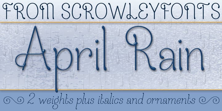 April Rain Font Poster 1