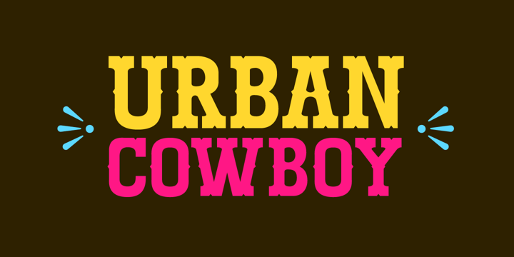 Urban Cowboy Font Poster 1