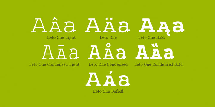 Leto One Font Poster 2
