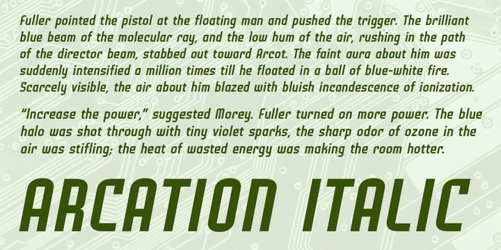 Arcation Font Poster 2