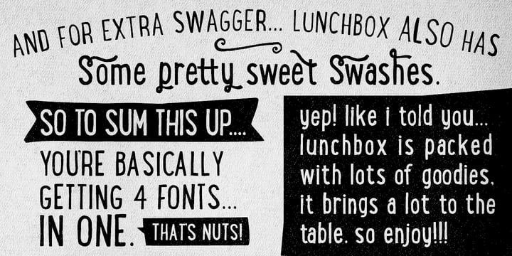 LunchBox Font Poster 6