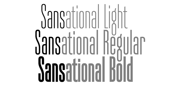 Sansational Font Poster 5