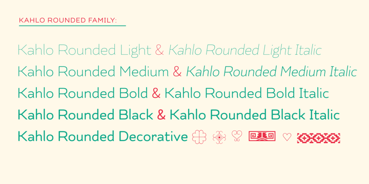 Kahlo Rounded Font Poster 9