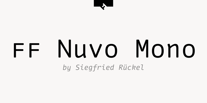 FF Nuvo Mono Font Poster 1
