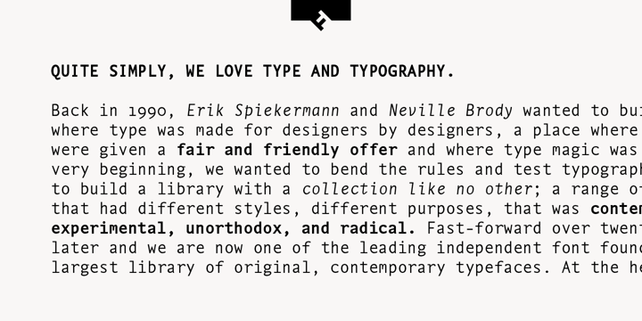FF Nexus Typewriter Font Poster 4