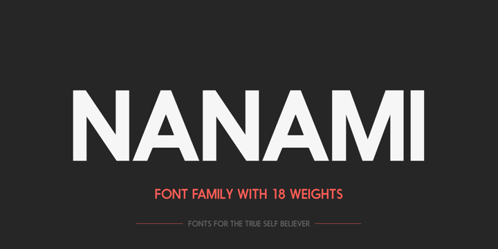 Nanami Font Poster 1